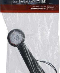 Luz de galibó Izda. LED, 12-24 V, 190 x 164 x 48,6 mm, Kramp