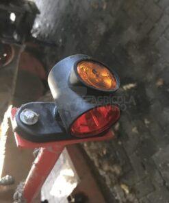 Luz de galibó LED, 0,7 / 1,4 W, 12 / 24 V, blanca/naranja/roja, 100 x 55 x 64 mm, 3 LED, Kramp