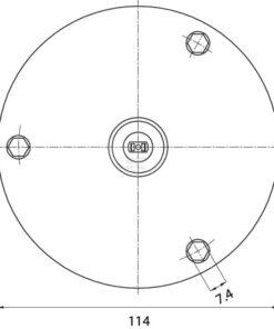 Soporte plano para girofaro