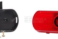Luz galibó LED, roja, rectangular, 12-24 V, 133,8 x 53 x 25 mm, 