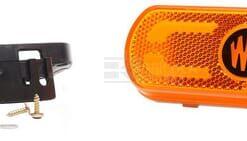 Luz galibó LED, ámbar, rectangular, 12-24 V, 133,8 x 53 x 25 mm, "SAFETY LINE", Kramp 15 Luz galibó LED, ámbar, rectangular, 12-24 V, 133,8 x 53 x 25 mm,