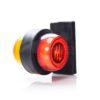Piloto de señalización trasero LED, fijo, rojo/naranja, 12-24V, 108x98x79mm