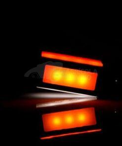 Luz de posición delantera/trasera/lateral LED, rectangular, 12-24V, 90x28x35.5 mm