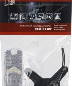 Luz de galibó LED, rectangular, 12-24 V, 105,4 x 45 x 11,8 mm, Kramp