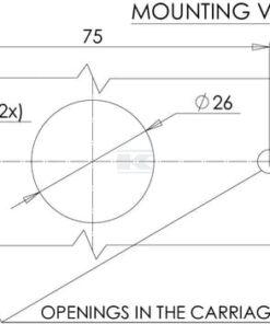 Luz de galibó LED, rectangular, 12-24 V, 114 x 40 x 25 mm, Kramp