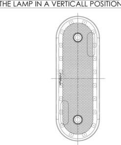 Luz de galibó LED, rectangular, 12-24 V, 114 x 40 x 25 mm, Kramp