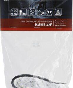 Luz de galibó LED, rectangular, 12-24 V, 114 x 40 x 25 mm, Kramp