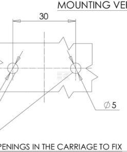 Luz de galibó LED, rectangular, 12-24 V, 114 x 40 x 25 mm, Kramp