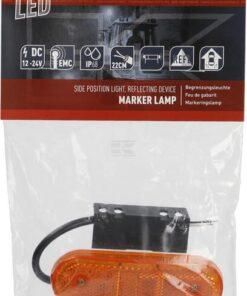 Luz de galibó LED, rectangular, 12-24 V, 114 x 40 x 25 mm, Kramp