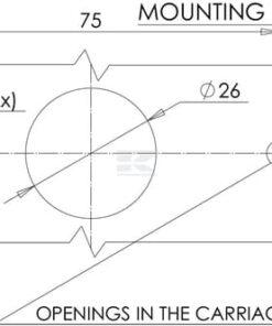 Luz de galibó LED, rectangular, 12-24 V, 114 x 40 x 25 mm, Kramp