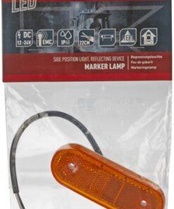 Luz de galibó LED, rectangular, 12-24 V, 114 x 40 x 25 mm, Kramp