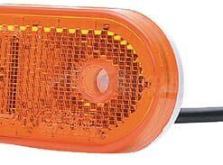 Luz de galibó LED, rectangular, 12-24 V, 114 x 40 x 25 mm, Kramp
