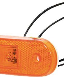 Luz de galibó LED, rectangular, 12-24 V, 113,5 x 40 x 26,5 mm, Kramp