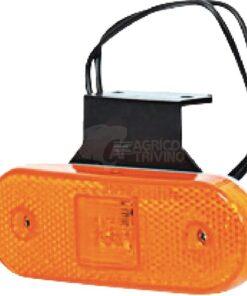 Luz de galibó LED, rectangular, 12-24 V, 113,5 x 40 x 26,5 mm, Kramp
