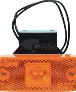 Luz de galibó LED, rectangular, 12-24 V, 113,5 x 40 x 26,5 mm, Kramp