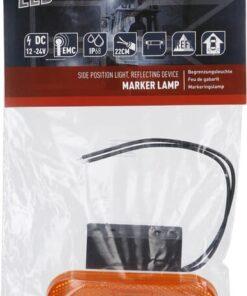 Luz de galibó LED, rectangular, 12-24 V, 113,5 x 40 x 26,5 mm, Kramp