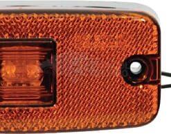 Luz de galibó LED, rectangular, 12-24 V, 111 x 50,5 x 23 mm, Kramp