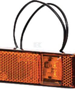 Luz de galibó LED, rectangular, 12-24 V, 130 x 32 x 20,5 mm, Kramp