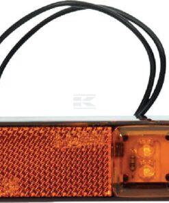 Luz de galibó LED, rectangular, 12-24 V, 130 x 32 x 20,5 mm, Kramp