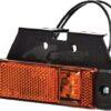 Luz de galibó LED, rectangular, 12-24 V, 130 x 32 x 20,5 mm, Kramp