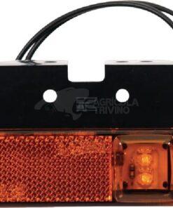 Luz de galibó LED, rectangular, 12-24 V, 130 x 32 x 20,5 mm, Kramp