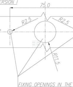 Luz de galibó LED, rectangular, 12-24 V, 98 x 31,5 x 25 mm, Kramp