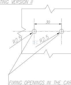 Luz de galibó LED, rectangular, 12-24 V, 98 x 31,5 x 25 mm, Kramp