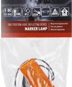 Luz de galibó LED, rectangular, 12-24 V, 98 x 31,5 x 25 mm, Kramp