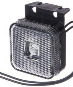 Luz de galibó LED, cuadrada, 12-24 V, 65 x 65 x 28 mm, Kramp