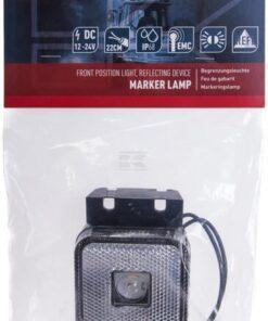 Luz de galibó LED, cuadrada, 12-24 V, 65 x 65 x 28 mm, Kramp