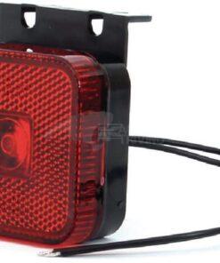 Luz de galibó LED, cuadrada, 12-24 V, 65 x 65 x 28 mm, Kramp