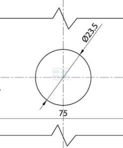 Luz de galibó LED, rectangular, 12-24 V, 106 x 46 x 23 mm, Kramp
