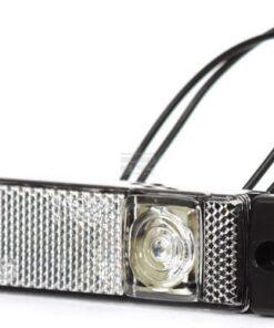 Luz de galibó LED, rectangular, 12-24 V, 130 x 32 x 20 mm, Kramp