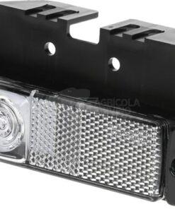 Luz de galibó LED, rectangular, 12-24 V, 130 x 57 x 43 mm, Kramp