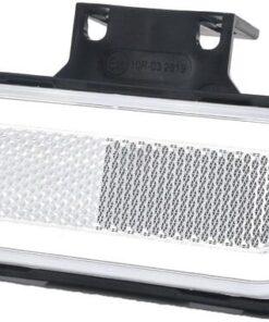 Luz marcadora LED, rectangular, 12 - 24 V, 124 x 49 x 20 mm, Kramp