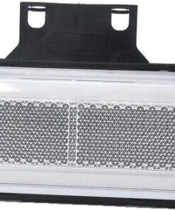 Luz marcadora LED, rectangular, 12 - 24 V, 124 x 49 x 20 mm, Kramp