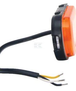 Luz marcadora LED, con indicador de dirección, rectangular, 12 - 24 V, 124 x 49 x 20 mm, Kramp 17 Luz marcadora LED, con indicador de dirección, rectangular, 12 - 24 V, 124 x 49 x 20 mm, Kramp
