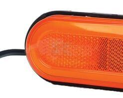 Luz marcadora LED, con indicador de dirección, rectangular, 12 - 24 V, 124 x 49 x 20 mm, Kramp 27 Luz marcadora LED, con indicador de dirección, rectangular, 12 - 24 V, 124 x 49 x 20 mm, Kramp