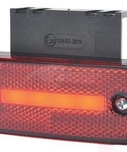 Luz marcadora LED, rectangular, 12 - 24 V, 115,3 x 41,3 x 20 mm, Kramp