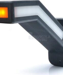 Luz intermitente LED dcho., 12-24 V, 184,9 x 58 x 145,5 mm, Kramp
