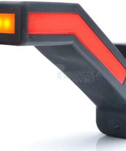 Luz intermitente LED, lado izdo., 12-24 V, 184,9 x 58 x 145,5 mm, Kramp