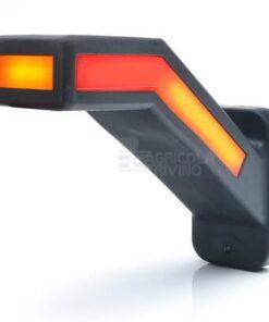 Luz intermitente LED lado izdo., 12-24 V, 184,9 x 58 x 145,5 mm, dynamic, Kramp