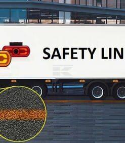 Piloto de señalización LED, blanco, rectangular, 12-24V, 133,8x53x25mm, "SAFETY LINE", Kramp logo 6 Piloto de señalización LED, blanco, rectangular, 12-24V, 133,8x53x25mm,