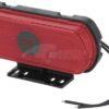 Piloto de señalización LED, rojo, rectangular, 12-24V, 133,8x53x25mm, "SAFETY LINE", Kramp logo