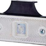 Luz de galibó LED, 0,4 / 0,7 W, rectangular, 12 / 24 V, blanca, 112 x 45 x 17 mm, 1 LED, gopart