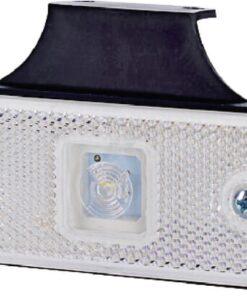 Luz de galibó LED, 0,4 / 0,7 W, rectangular, 12 / 24 V, blanca, 112 x 45 x 17 mm, 1 LED, gopart