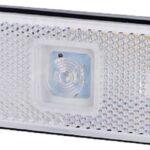 Luz de galibó LED, 0,4 / 0,7 W, rectangular, 12 / 24 V, blanca, 112 x 45 x 11 mm, 1 LED, gopart