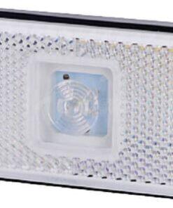 Luz de galibó LED, 0,4 / 0,7 W, rectangular, 12 / 24 V, blanca, 112 x 45 x 11 mm, 1 LED, gopart
