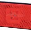 Luz de galibó LED, 0,4 / 0,7 W, rectangular, 12 / 24 V, roja, 112 x 45 x 11 mm, 3 LED, gopart