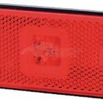 Luz de galibó LED, 0,4 / 0,7 W, rectangular, 12 / 24 V, roja, 112 x 45 x 11 mm, 3 LED, gopart